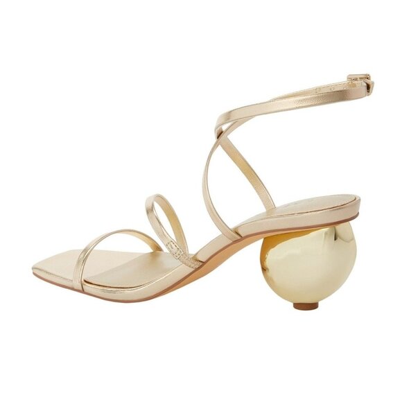 Katy Perry Women's Maritime Strappy Square Toe Shell Sandals - Champagne - Picture 3 of 3